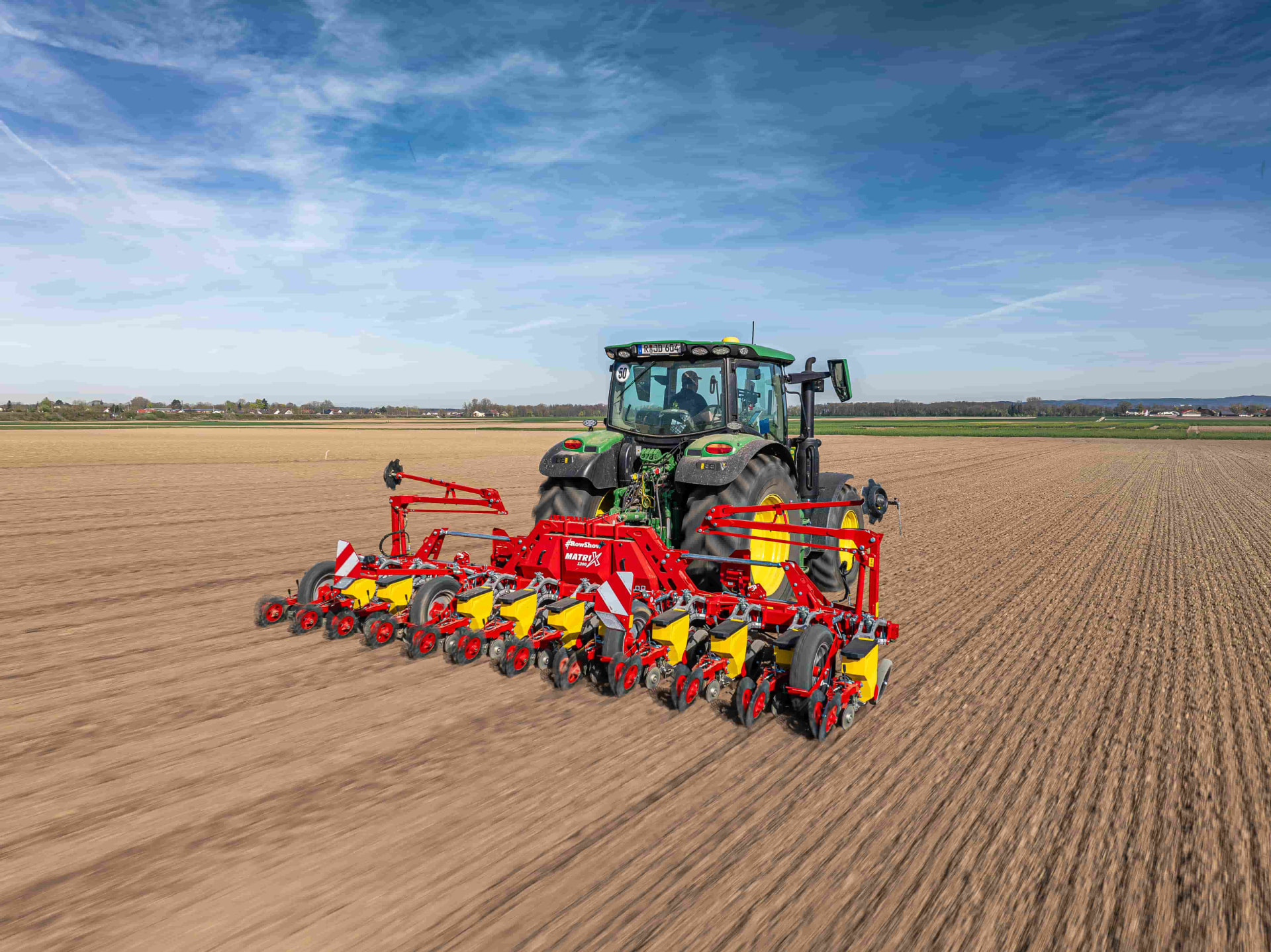 GRIMME MATRIX 1200 at work in a field in Bavaria